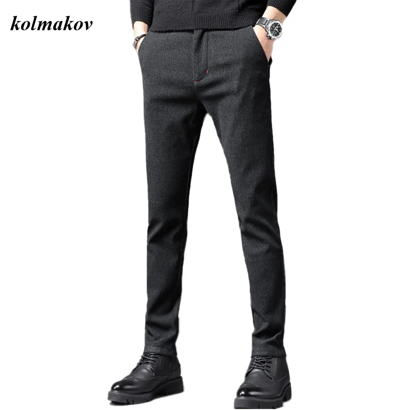 KOLMAKOV New Men Fleece Pants Business Casual Solid Straight Men's Little Feet Trousers Leisure Stretch Pants Size 28-38
KOLMAKOV New Men Fleece Pants Business Casual Solid Straight Men's Little Feet Trousers Leisure Stretch Pants Size 28-38