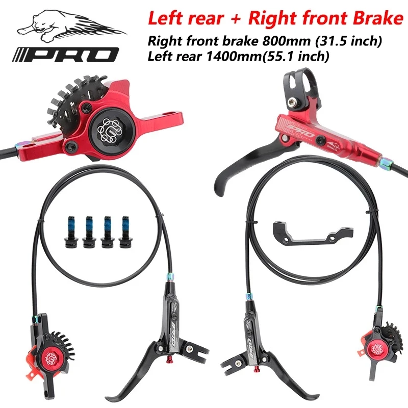MTB Bike Line Pulling Hydraulic Disc Brake Calipers Front Rear 800/1400mm CNC aluminum Mountain Bicycle Oil Disc Brake 426g
MTB Bike Line Pulling Hydraulic Disc Brake Calipers Front Rear 800/1400mm CNC aluminum Mountain Bicycle Oil Disc Brake 426g