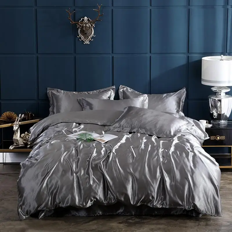 100% Polyester Solid Color Home Textiles Duvet Cover Bed Sheets and Pillowcase 4pcs Sets Queen King Size
100% Polyester Solid Color Home Textiles Duvet Cover Bed Sheets and Pillowcase 4pcs Sets Queen King Size