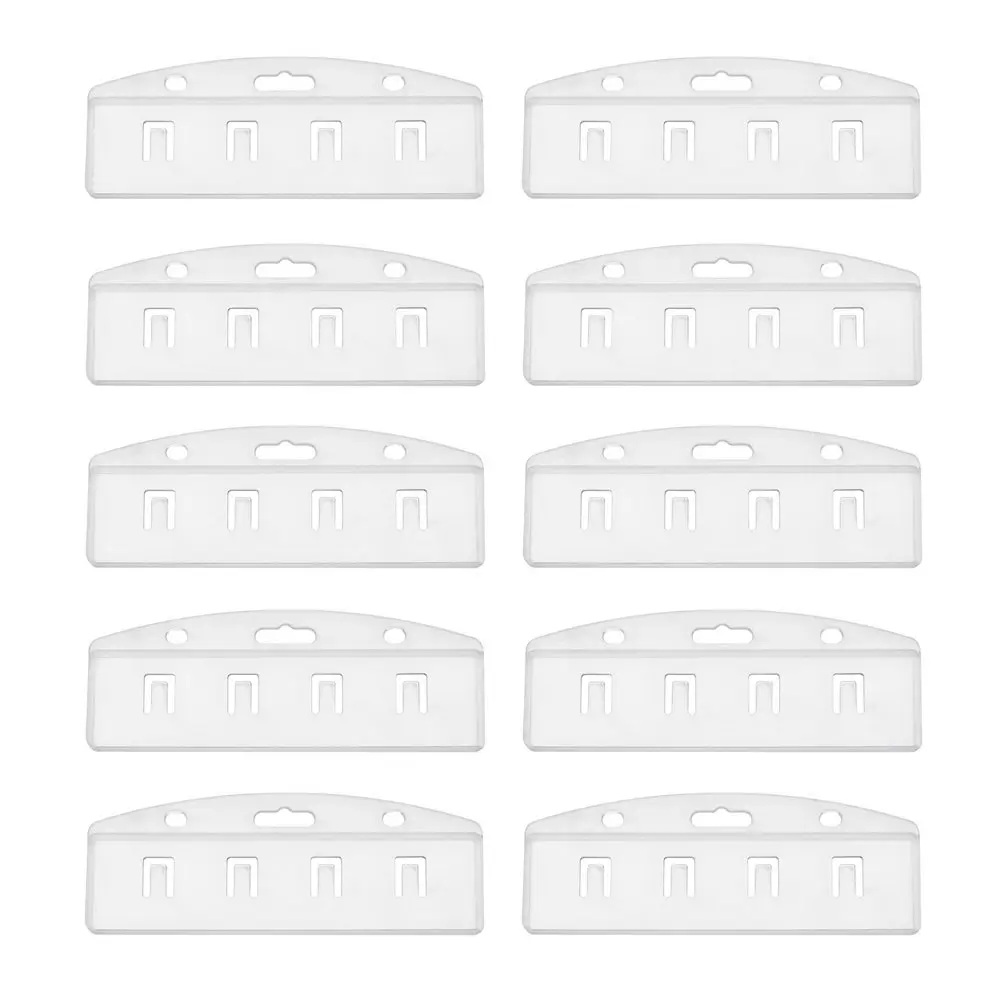 XRHYY 10 PCS Half Card ID-Badge Holder Horizontal Frosted Rigid Plastic Half Card Holder For Swipe ID Cards-Transparent
XRHYY 10 PCS Half Card ID-Badge Holder Horizontal Frosted Rigid Plastic Half Card Holder For Swipe ID Cards-Transparent