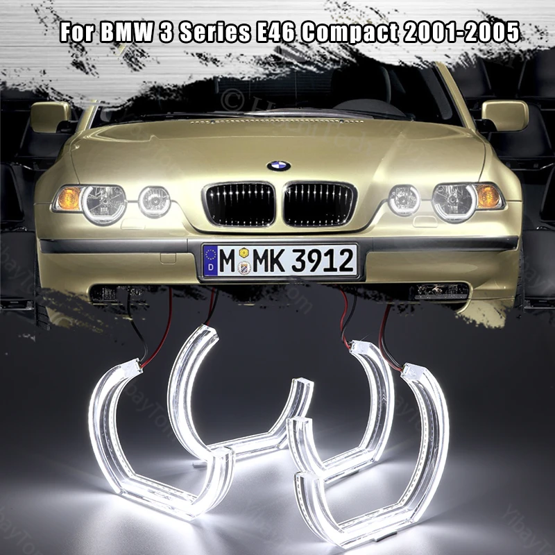 Для BMW 3 серии E46 Compact 2001 2002 2003 2004 2005, Стайлинг автомобиля, высокое качество, стиль DTM, белый кристалл, светодиодные ангельские глаза
Для BMW 3 серии E46 Compact 2001 2002 2003 2004 2005, Стайлинг автомобиля, высокое качество, стиль DTM, белый кристалл, светодиодные ангельские глаза