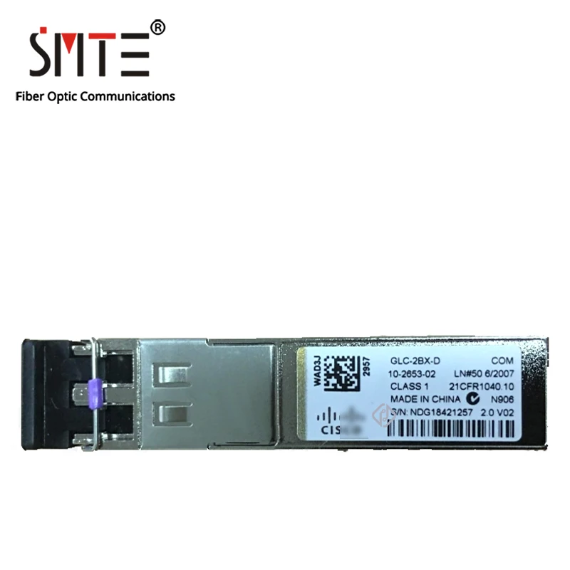 Original GLC-2BX-D= 80km GLC-2BX-U= SM Gigabit Single Mode SFP Optica Fiber Transceiver
Original GLC-2BX-D= 80km GLC-2BX-U= SM Gigabit Single Mode SFP Optica Fiber Transceiver