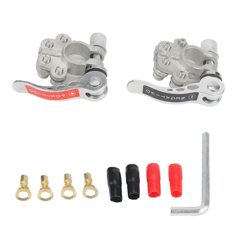 1 Pair Toolless Quick Disconnect Battery Main Cable Post Terminal Shut-Off Connectors for Car Truck
1 Pair Toolless Quick Disconnect Battery Main Cable Post Terminal Shut-Off Connectors for Car Truck