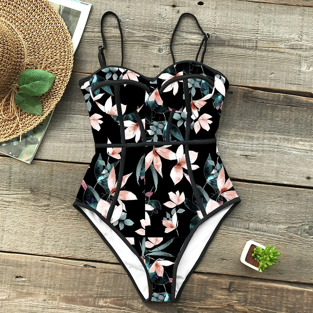 Summer Style One Piece Swimsuit For Women Palm Print Swimwear Leaves Printed Monokini Pad Bathing Suit Beach Wear Female Bain
Summer Style One Piece Swimsuit For Women Palm Print Swimwear Leaves Printed Monokini Pad Bathing Suit Beach Wear Female Bain