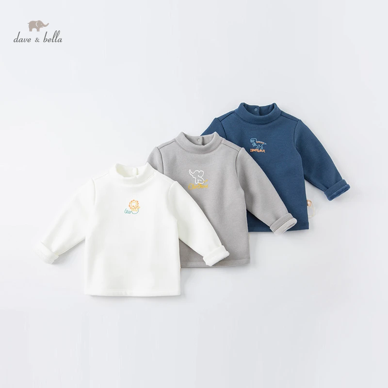 DBX20280 dave bella winter baby unisex cartoon letter T-shirt children tops kids boys girls fashion tees
DBX20280 dave bella winter baby unisex cartoon letter T-shirt children tops kids boys girls fashion tees
