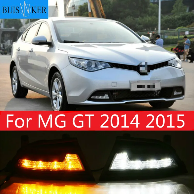 2pcs For MG GT 2014 2015 with yellow turn signals top quality LED drl daytime running light
2pcs For MG GT 2014 2015 with yellow turn signals top quality LED drl daytime running light