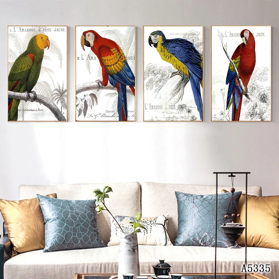 Abstract Oil Painting Print on Canvas 4pcs Cartoon Animal Parrot Canvas Art Printing Painting Wall Art Picture for Home Decor
Abstract Oil Painting Print on Canvas 4pcs Cartoon Animal Parrot Canvas Art Printing Painting Wall Art Picture for Home Decor