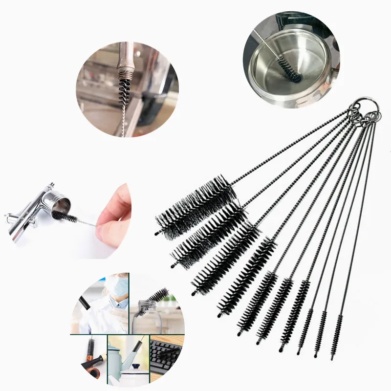 10Pcs/set Nylon Brush Spiral Soft Hair Brushes Multifunctional Tool for Cleaning Glass Tube Straws Bottle Jewelry Clean Supplies
10Pcs/set Nylon Brush Spiral Soft Hair Brushes Multifunctional Tool for Cleaning Glass Tube Straws Bottle Jewelry Clean Supplies