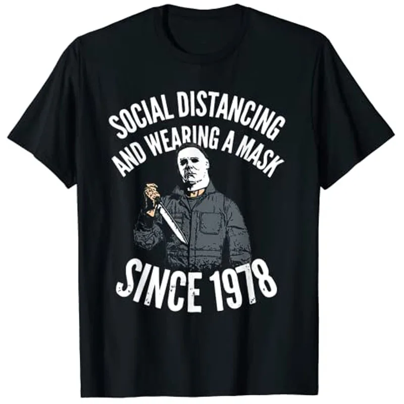 Social Distancing and Wearing A Mask Since 1978 T-Shirt Horror Movies Halloween Tee Shirt Tops Customized Products
Social Distancing and Wearing A Mask Since 1978 T-Shirt Horror Movies Halloween Tee Shirt Tops Customized Products