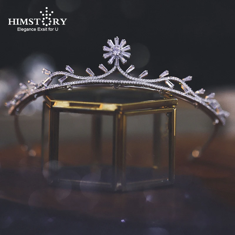 HIMSTORY High Quality Bridal Tiara Wedding Tiaras Crown Hair Accessories Simple Zircon Crystal Headband Girlfriend Gift
HIMSTORY High Quality Bridal Tiara Wedding Tiaras Crown Hair Accessories Simple Zircon Crystal Headband Girlfriend Gift