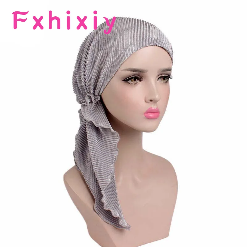 Muslims Women Ruffle Turban Hat Headscarf Cancer Chemo Beanies Chemotherapy Caps Bandana Headwear Headwrap Hair Loss Cover
Muslims Women Ruffle Turban Hat Headscarf Cancer Chemo Beanies Chemotherapy Caps Bandana Headwear Headwrap Hair Loss Cover