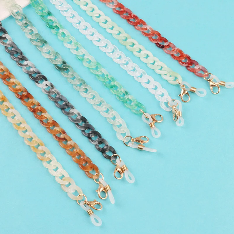 2023 New Fashion Amber Sunglasses Mask Holder Necklace Lanyard Children Color Acrylic Non-slip Glasses Chain Necklace for Women
2023 New Fashion Amber Sunglasses Mask Holder Necklace Lanyard Children Color Acrylic Non-slip Glasses Chain Necklace for Women