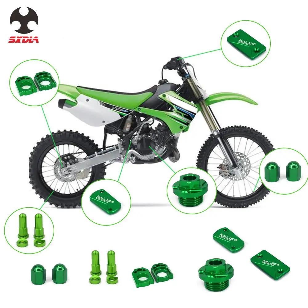 Motorcycle CNC Axle Block Brake Clutch Fluid Reservoir Cover Set For KAWASAKI KX250 2005-2008 KX250F 2004-2016 KX450F KLX450R
Motorcycle CNC Axle Block Brake Clutch Fluid Reservoir Cover Set For KAWASAKI KX250 2005-2008 KX250F 2004-2016 KX450F KLX450R