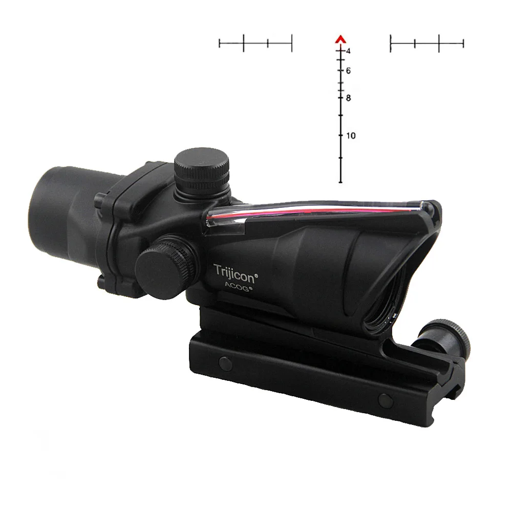 ACOG 4X32 Fiber Source Scope Red Fiber Optics Tactical 4x Magnifier For Hunting Rifle 20mm Rail Full Aluminum Alloy Construction
ACOG 4X32 Fiber Source Scope Red Fiber Optics Tactical 4x Magnifier For Hunting Rifle 20mm Rail Full Aluminum Alloy Construction