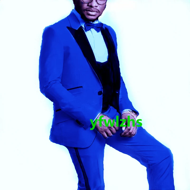 Handsome One Button Groomsmen Peak Lapel Groom Tuxedos Men Suits Wedding/Prom Best Blazer ( Jacket+Pants+Vest+Tie) B290
Handsome One Button Groomsmen Peak Lapel Groom Tuxedos Men Suits Wedding/Prom Best Blazer ( Jacket+Pants+Vest+Tie) B290