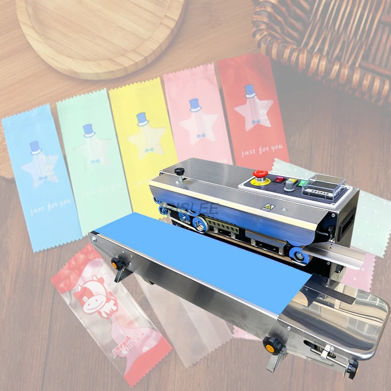 Automatic Continuous film sealing machine, plastic bag package machine, Expanded food band sealer
Automatic Continuous film sealing machine, plastic bag package machine, Expanded food band sealer