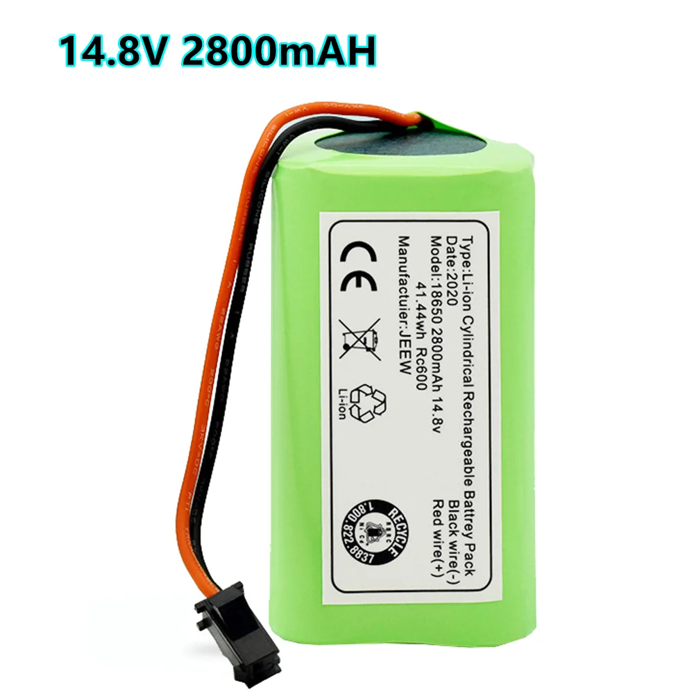 High Quality 14.8V 2800mAh 18650 Battery for Deebot N79S, N79, DN622, Robovac 11, 11S, 11S Max, Conga Excellent 990, IKOHS S15
High Quality 14.8V 2800mAh 18650 Battery for Deebot N79S, N79, DN622, Robovac 11, 11S, 11S Max, Conga Excellent 990, IKOHS S15