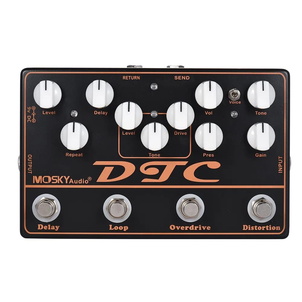MOSKY 4-in-1 Guitar Pedal Multi-Effects Distortion Overdrive Bass Guitar Kit Music Instruments Synthesizer Pedals Effector
MOSKY 4-in-1 Guitar Pedal Multi-Effects Distortion Overdrive Bass Guitar Kit Music Instruments Synthesizer Pedals Effector