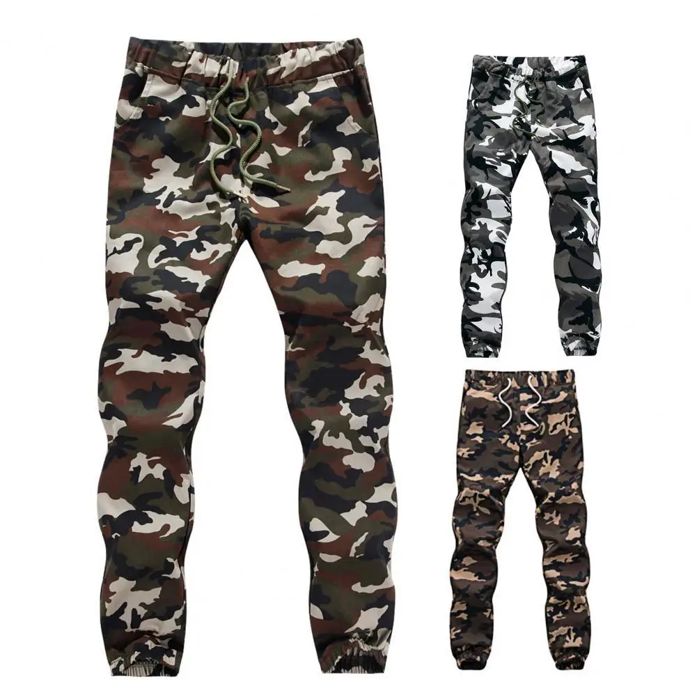 Men Cargo Trousers Camouflage Multi-pocket Pants Ankle Banded Jogger Mid Waist Casual Pants Sports Streetwear for Autumn
Men Cargo Trousers Camouflage Multi-pocket Pants Ankle Banded Jogger Mid Waist Casual Pants Sports Streetwear for Autumn