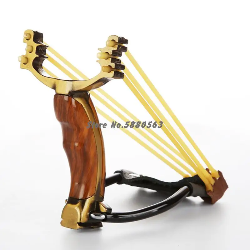 Powerful Metal Alloy Handle Iron Slingshot Catapult Hunter Wrist Support Sling Shot Outdoor Hunting
Powerful Metal Alloy Handle Iron Slingshot Catapult Hunter Wrist Support Sling Shot Outdoor Hunting