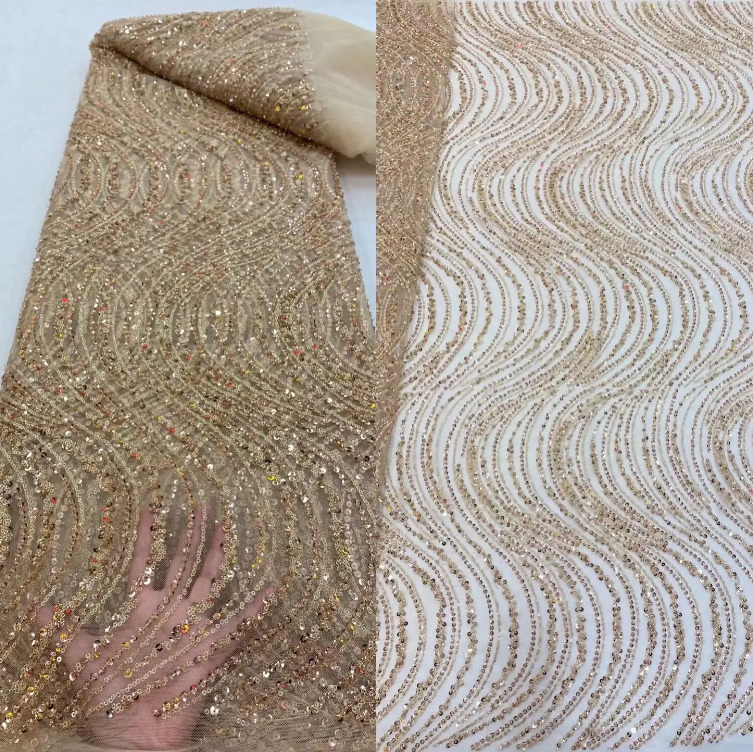 latest african lace fabric high quality lace S-628887 net tulle french lace fabric african fabric with beads and sequins
latest african lace fabric high quality lace S-628887 net tulle french lace fabric african fabric with beads and sequins