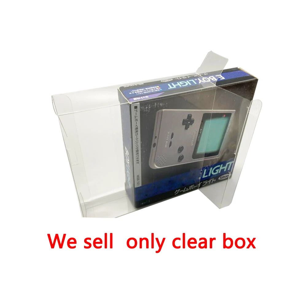 10PCS Clear transparent PET box cover For GBL for game boy light game console storage protection collection box
10PCS Clear transparent PET box cover For GBL for game boy light game console storage protection collection box