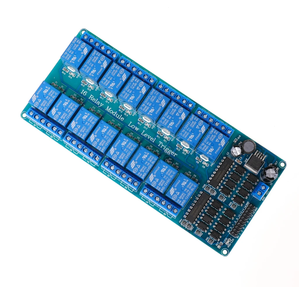 16-way relay module with optocoupler protection LM2596 power control panel module 5V12V
16-way relay module with optocoupler protection LM2596 power control panel module 5V12V