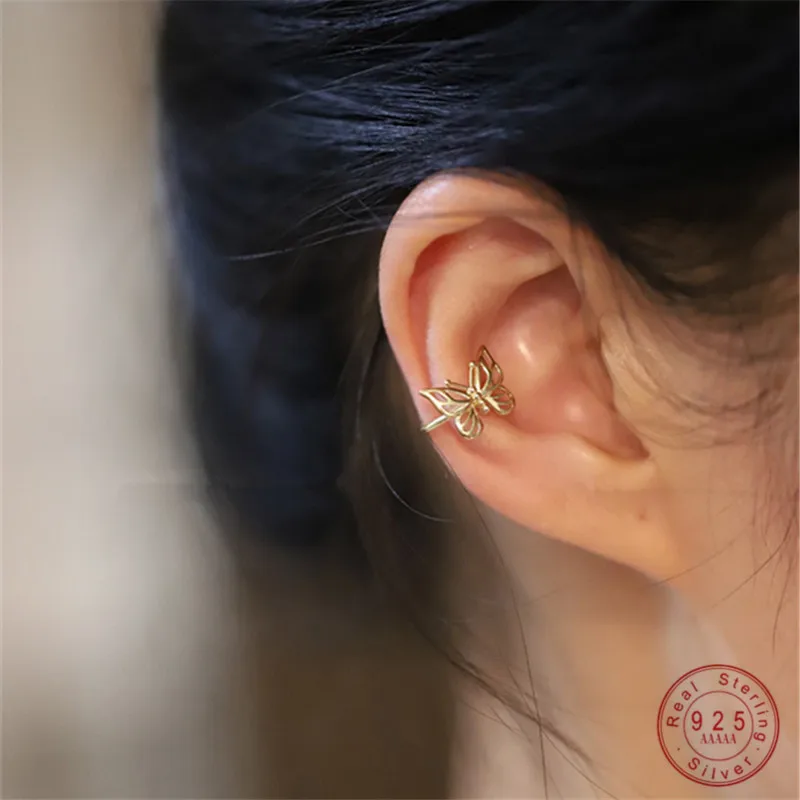 S925 Sterling Silver Plated 14K Gold Ear Bone Clip No Pierced Ears Korean Sweet Temperament Butterfly Earrings for Women Jewelry
S925 Sterling Silver Plated 14K Gold Ear Bone Clip No Pierced Ears Korean Sweet Temperament Butterfly Earrings for Women Jewelry