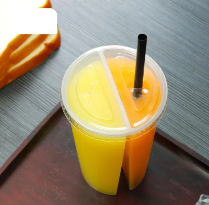 700ml Creative Special Thickness Double Grid Disposable Plastic Cup Hot Cold Drink Juice Share cup Couple sharing cup 200pcs SN
700ml Creative Special Thickness Double Grid Disposable Plastic Cup Hot Cold Drink Juice Share cup Couple sharing cup 200pcs SN
