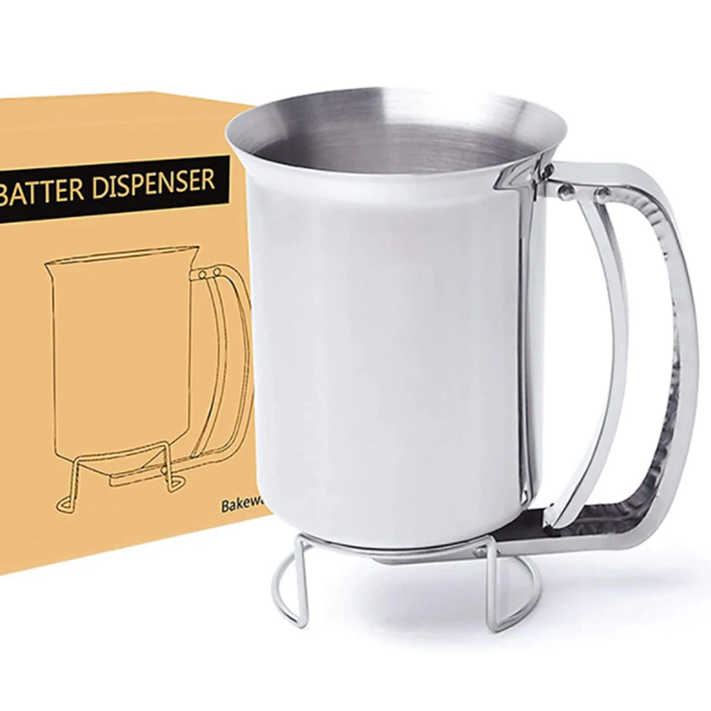 Stainless Steel Cupcake Waffle Batter Funnel Pancake Dispenser Cream Separator Kitchen Gadgets
Stainless Steel Cupcake Waffle Batter Funnel Pancake Dispenser Cream Separator Kitchen Gadgets