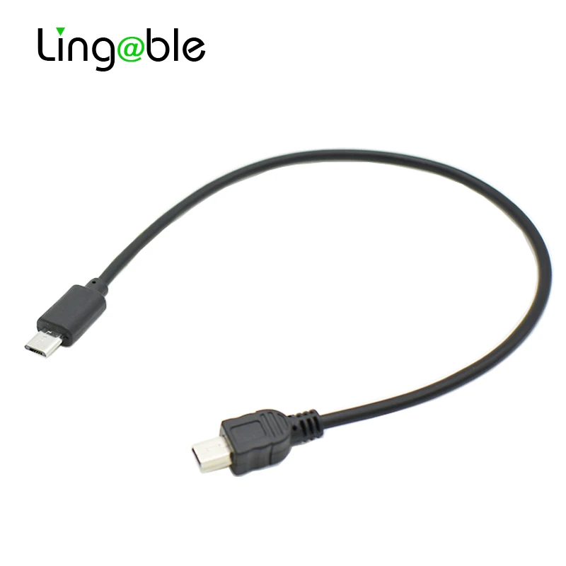 Lingable Micro USB 2.0 Male to Mini USB 5pin Male data charging Cable OTG Converter Adapter Cables 30CM micro-usb to mini-usb
Lingable Micro USB 2.0 Male to Mini USB 5pin Male data charging Cable OTG Converter Adapter Cables 30CM micro-usb to mini-usb