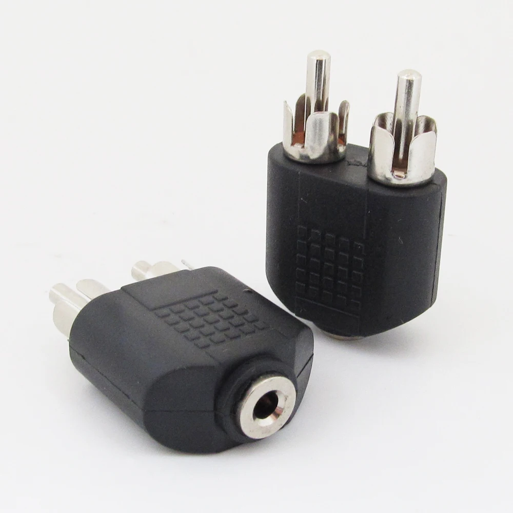 1pc 3.5mm Stereo Female to 2 RCA Male Plug Twin Phono Y Splitter Audio Adapter
1pc 3.5mm Stereo Female to 2 RCA Male Plug Twin Phono Y Splitter Audio Adapter
