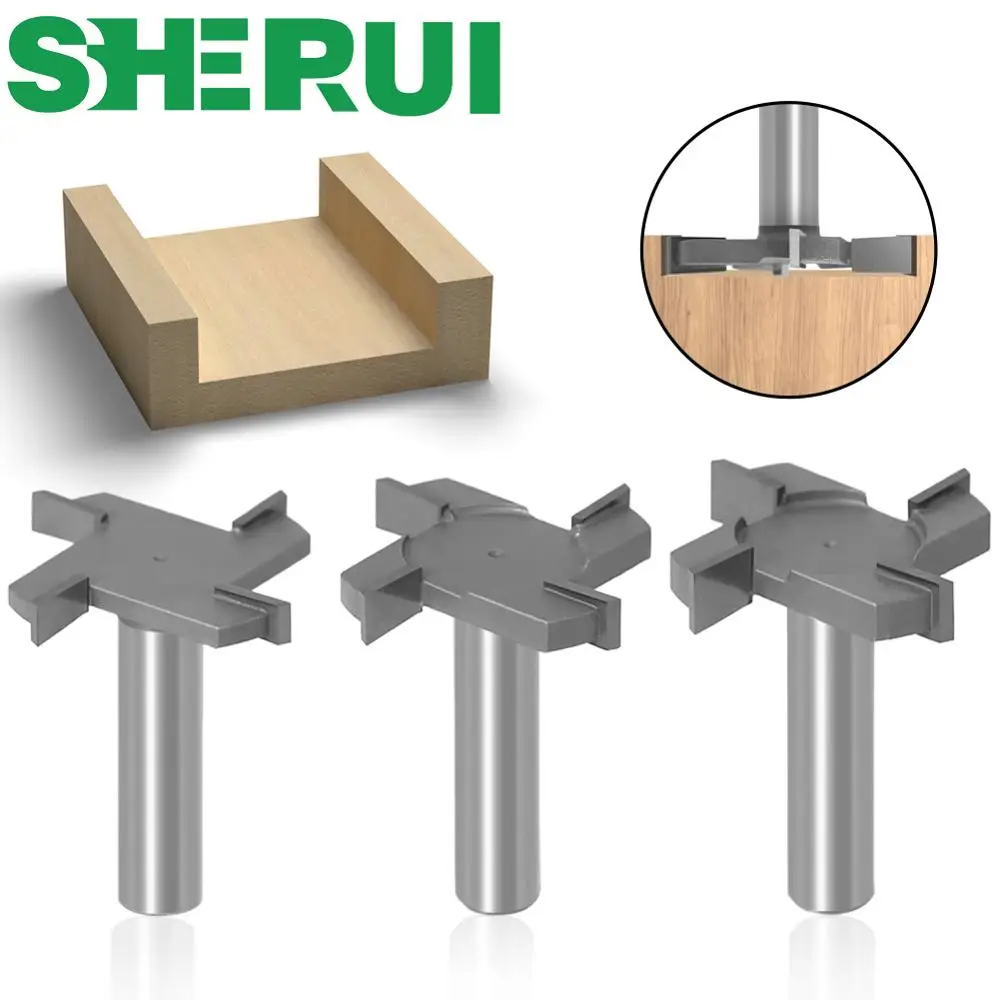 1pc 1/2" 12mm Shank 4 Edge T Type Slotting Cutter Woodworking Tool Router Bits For Wood Industrial Grade Milling Cutter Slotting
1pc 1/2" 12mm Shank 4 Edge T Type Slotting Cutter Woodworking Tool Router Bits For Wood Industrial Grade Milling Cutter Slotting