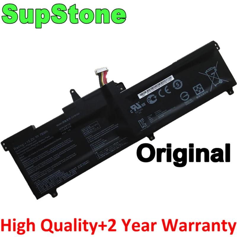 SupStone New C41N1541 Аккумулятор для ноутбука Asus ROG G702VM G702VS G702VT GL702VM GL702VS GL702VT GL702ZC 0B200-02070000 C41PP91
SupStone New C41N1541 Аккумулятор для ноутбука Asus ROG G702VM G702VS G702VT GL702VM GL702VS GL702VT GL702ZC 0B200-02070000 C41PP91