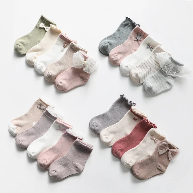 5 Pairs Lot Kids Short Cotton Socks Spring Autumn Children Girls Cute Colorful Princess Bow Lace Ruffle Socks Baby Accessories
5 Pairs Lot Kids Short Cotton Socks Spring Autumn Children Girls Cute Colorful Princess Bow Lace Ruffle Socks Baby Accessories