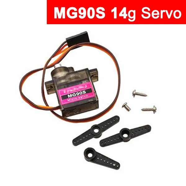 5PCS MG90S Micro Servo 14g Servo Metal Gear Plastic Gear Analog Servo Spare Part for RC Car Boat Robot Airplane Servo Accessory
5PCS MG90S Micro Servo 14g Servo Metal Gear Plastic Gear Analog Servo Spare Part for RC Car Boat Robot Airplane Servo Accessory