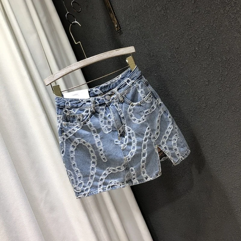 Street High Women High Waist Denim Skirt Slim Fit Wrap Split Sexy Skirts Summer Vintage Button Light Blue A Line Skirts Female
Street High Women High Waist Denim Skirt Slim Fit Wrap Split Sexy Skirts Summer Vintage Button Light Blue A Line Skirts Female