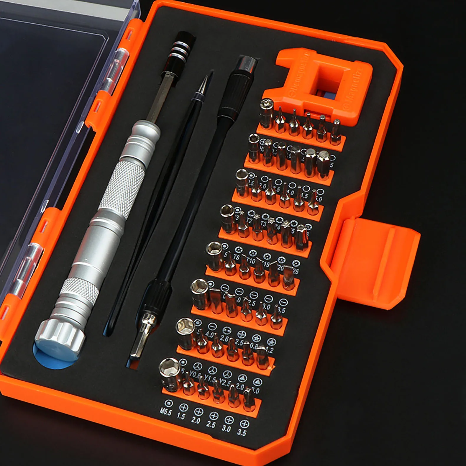 DP 52 in 1 aluminum alloy handle lockable screwdriver set household precision screwdriver mobile phone disassembly tool
DP 52 in 1 aluminum alloy handle lockable screwdriver set household precision screwdriver mobile phone disassembly tool