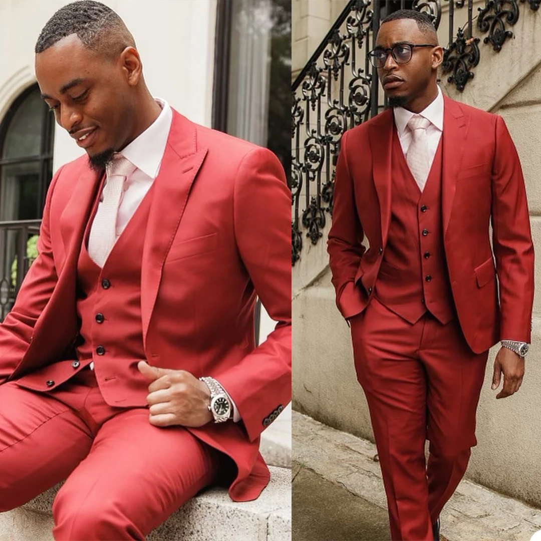 Handsome Men Tuxedos Custom Made Peaked Lapel Pocket Blazer Smart Casual One Button Daily Business Streetwear Jacket 3 Pieces
Handsome Men Tuxedos Custom Made Peaked Lapel Pocket Blazer Smart Casual One Button Daily Business Streetwear Jacket 3 Pieces