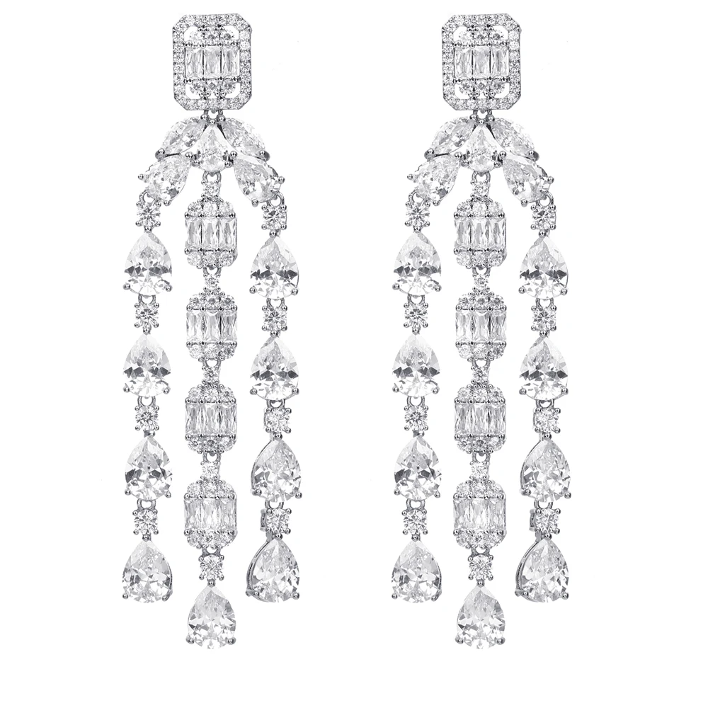 Bettyue Noble Geometry Shape Tassel Earring With Shiny Cubic Zircon Jewelry Women&Girls Wedding Party Elegant Decoration
Bettyue Noble Geometry Shape Tassel Earring With Shiny Cubic Zircon Jewelry Women&Girls Wedding Party Elegant Decoration