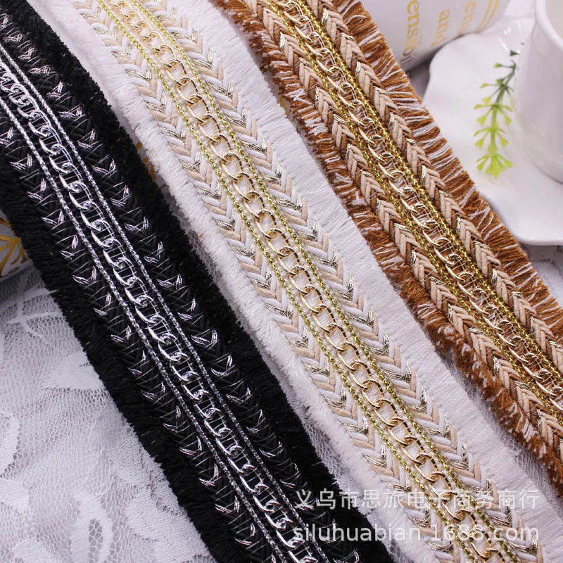 10Yards White Coffee Ethnic Beaded Chain Crochet Woven Tassel Lace Trim Fabric Handmade DIY Sewing Craft Braided Ribbons
10Yards White Coffee Ethnic Beaded Chain Crochet Woven Tassel Lace Trim Fabric Handmade DIY Sewing Craft Braided Ribbons