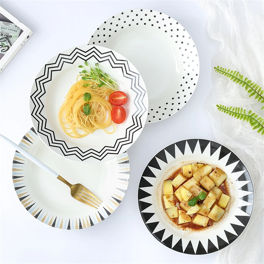 Nordic Ceramic Tableware, Dinner Plates, Food Fruit, Steak Pasta Plates, Kitchen Dishes Household Dinnerware, Ins Hot Sell
Nordic Ceramic Tableware, Dinner Plates, Food Fruit, Steak Pasta Plates, Kitchen Dishes Household Dinnerware, Ins Hot Sell