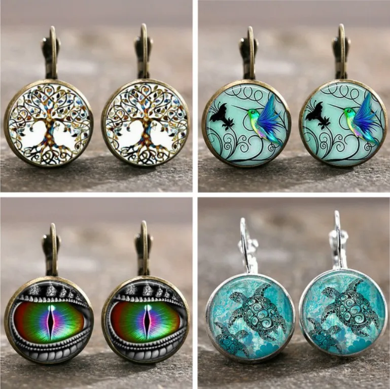 Temperament Round Time Gemstone Earrings Lady Moon Angel Tortoise Sunflower Lady Earrings Party Jewelry Fashion Accessories Gift
Temperament Round Time Gemstone Earrings Lady Moon Angel Tortoise Sunflower Lady Earrings Party Jewelry Fashion Accessories Gift