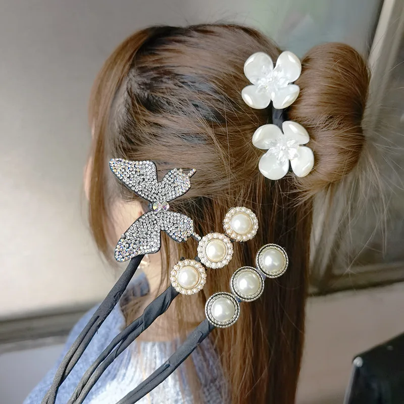 Butterfly Flower Round Hair Tied Half Ball Head Artifact Wedding Bridal Rhinestone Floral Hair Pins Clips Women Hair Accessories
Butterfly Flower Round Hair Tied Half Ball Head Artifact Wedding Bridal Rhinestone Floral Hair Pins Clips Women Hair Accessories