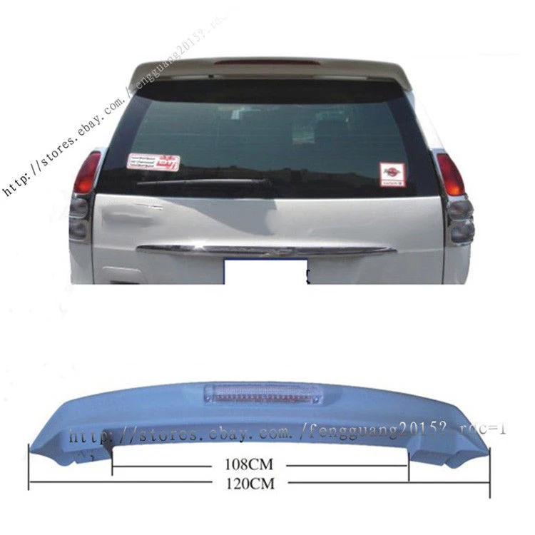 Для Toyota Prado Fj120 J120 2003-2009 1 шт. со светодиодным неокрашенным спойлером крыла
Для Toyota Prado Fj120 J120 2003-2009 1 шт. со светодиодным неокрашенным спойлером крыла