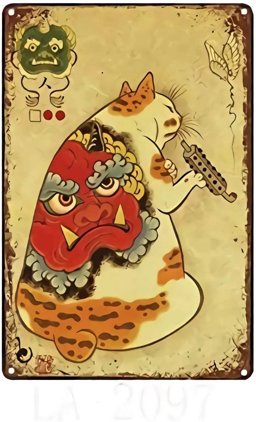 Retro Metal Tin Sign, Samurai Tattoo Cat Retro Metal Tin Sign, Metal Tin Sign Wall Decoration/Bar,Restaurant, Cafe, Living Room,
Retro Metal Tin Sign, Samurai Tattoo Cat Retro Metal Tin Sign, Metal Tin Sign Wall Decoration/Bar,Restaurant, Cafe, Living Room,