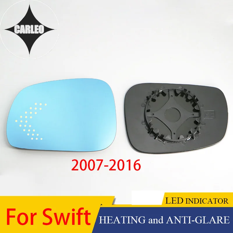 Боковые зеркала автомобиля зеркало заднего вида объектив для Suzuki Swift 2007-2016 Синий HD Стекло большой угол обзора с подогревом Функция и светодиодный индикатор светильник
Боковые зеркала автомобиля зеркало заднего вида объектив для Suzuki Swift 2007-2016 Синий HD Стекло большой угол обзора с подогревом Функция и светодиодный индикатор светильник