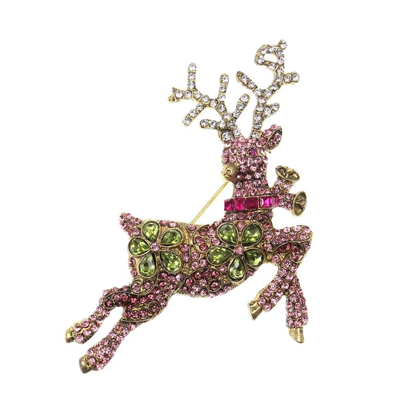 Free shipping Pink Rhinestone Animal Deer Brooch Pin Christmas Jewelry Gifts Brooches
Free shipping Pink Rhinestone Animal Deer Brooch Pin Christmas Jewelry Gifts Brooches
