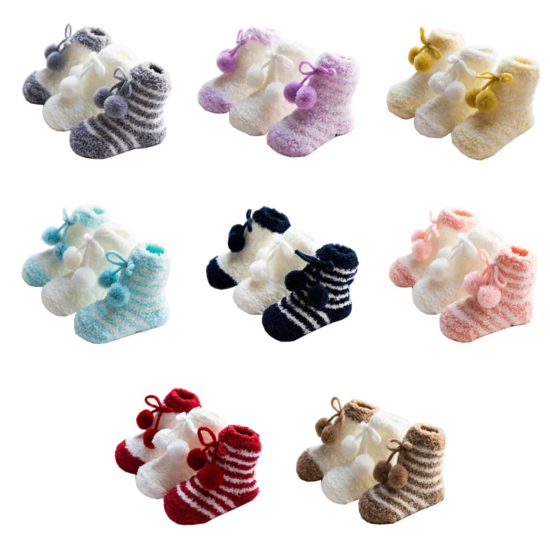 3Pair/lot New autumn and winter baby warm socks thick non-slip children's floor baby foot sock
3Pair/lot New autumn and winter baby warm socks thick non-slip children's floor baby foot sock