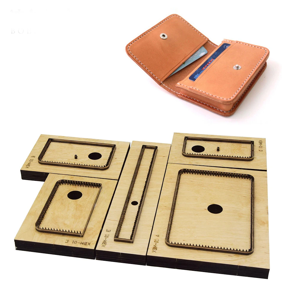 5pcs/set DIY leather craft women card holder folded wallet knife mould die cutter hand machine punch tool pattern 105x70mm
5pcs/set DIY leather craft women card holder folded wallet knife mould die cutter hand machine punch tool pattern 105x70mm